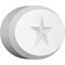 Ekena Millwork Standard Dalton Star Rosette With Beveled Edge, 5"W x 3 1/4"H x 1"P ROSP050X033X100DAL07 - alternate 1